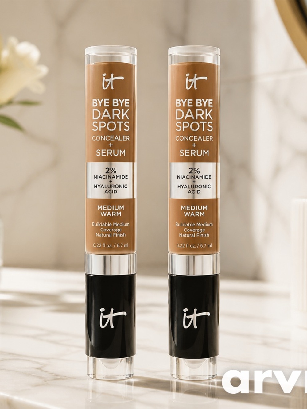it cosmetics Bye Bye Dark Spots Concealer + Serum — Medium Warm (Twin Pack)